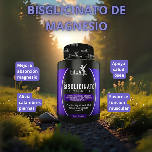 BISGLICINATO DE MAGNESIO FITOVIT + ENVÍO GRATIS