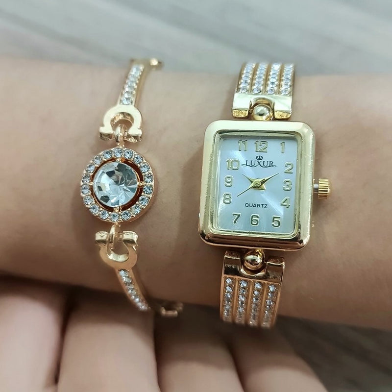 RELOJ LUXUR + PULSERA + ESTUCHE PREMIUM + ENVÍO GRATIS