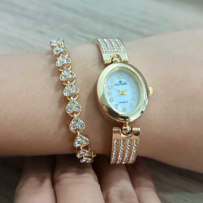 RELOJ LUXUR + PULSERA + ESTUCHE PREMIUM + ENVÍO GRATIS